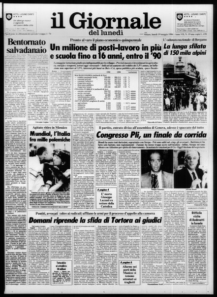 Il giornale del lunedi